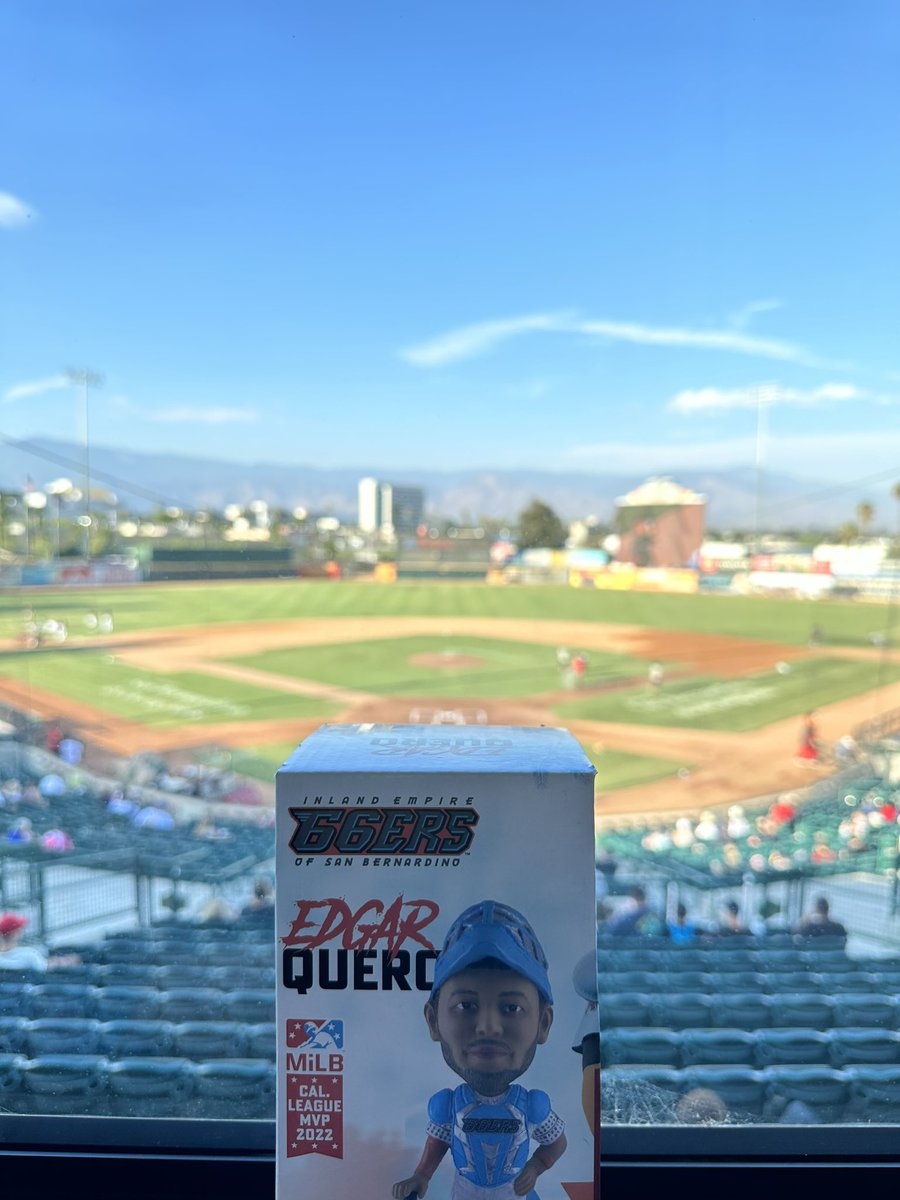 66ersBaseball's tweet photo. IE 66ers VS Fresno Grizzlies
Edgar Quero bobblehead night at the ballpark! Presented by Professional Lawyers Group
6:35 first pitch https://t.co/kmIoO30Anb