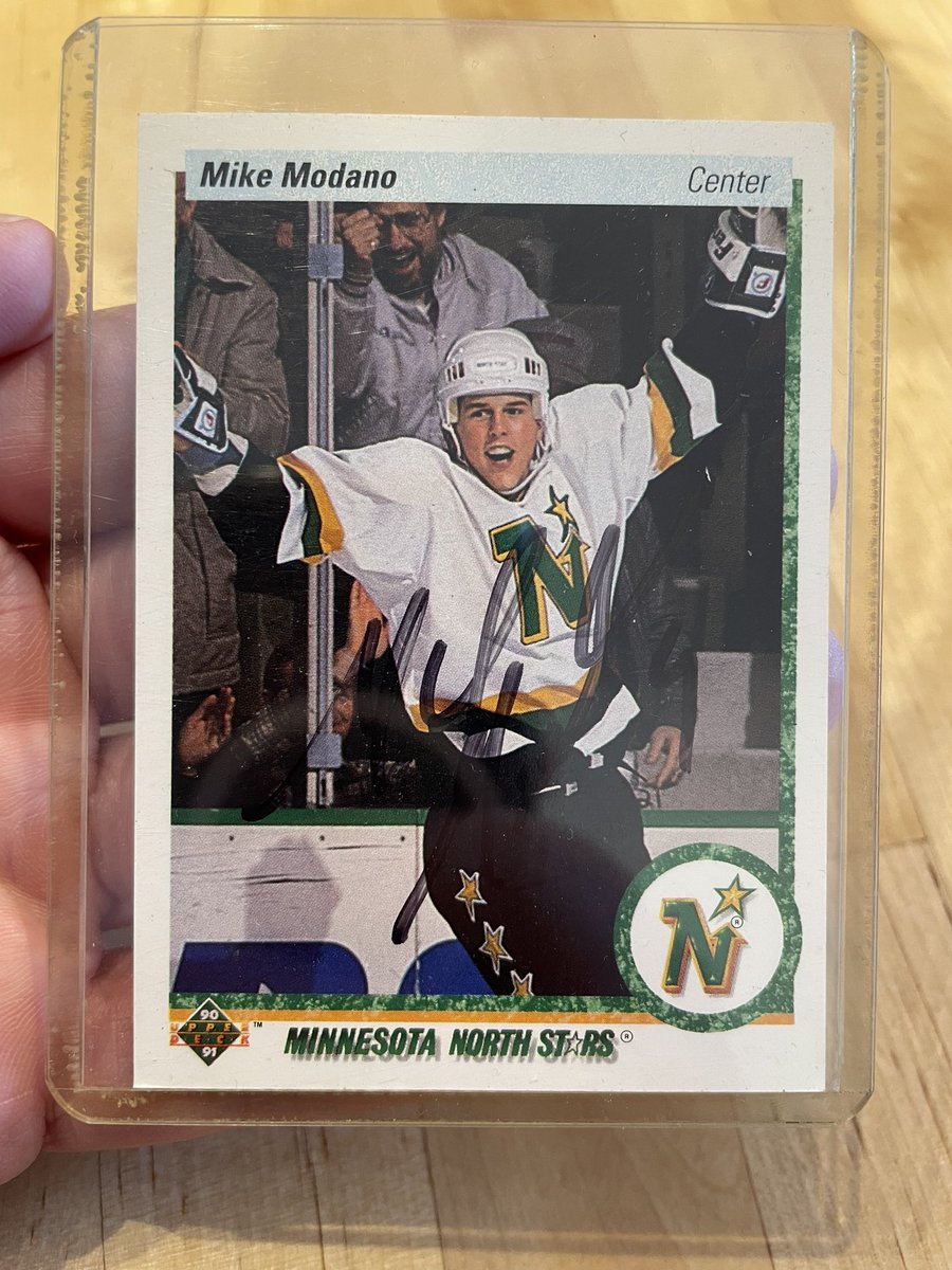 Just found this treasure in an old box... been looking for it for years... wife said "why didn't you just ask me where it was". <a href="/9modano/">Mike Modano</a>