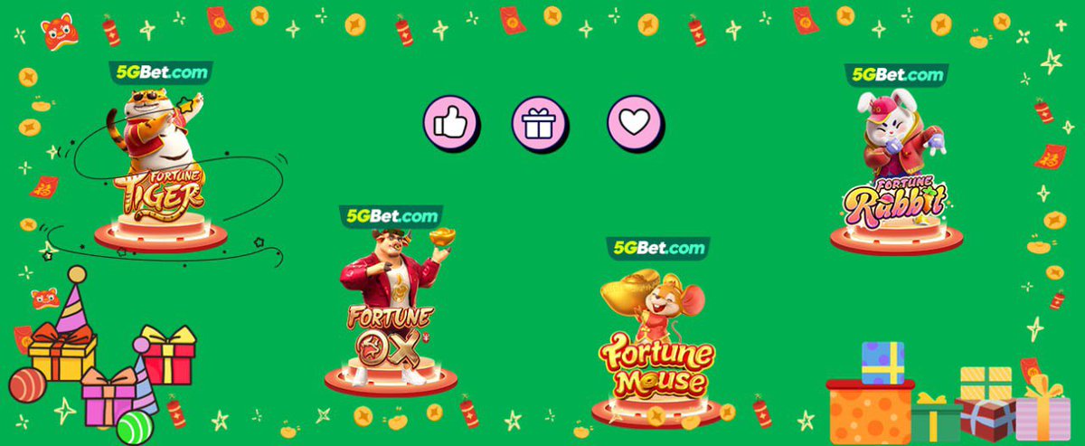 5Gbetcom's tweet photo. 🎉Hoje a 5gbet está a celebrar a maior oferta da sua história.Este evento junta quatro signos populares do Zodíaco Chinês: Fortune Tiger, Fortune Ox,Fortune Mouse,Fortune Rabbit.
👉Cada conjunto pode ser dividido uma vez - quanto mais padrões recolher,o prêmio é de até R$ 55.555 https://t.co/yPIPmzwVrt
