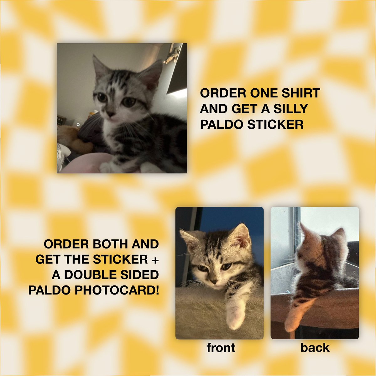 get your paldo merch here..

➮ eepy shirt
➮ crime shirt

all shirts come with a sticker but order both and get a paldo double sided photocard~~

dalsoshop.com