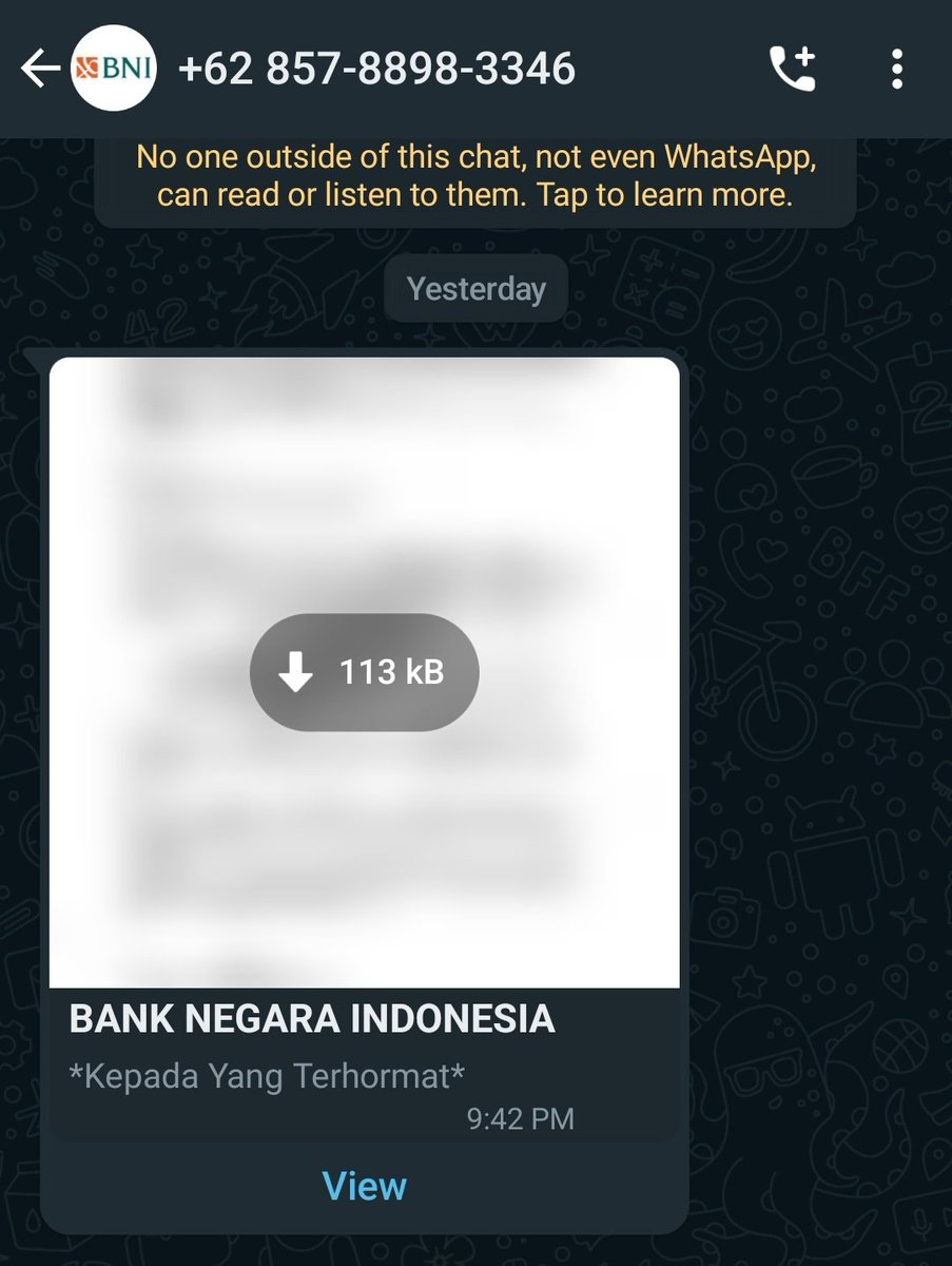 seeksixsuck's tweet photo. Kalo terima wasap gini ati2, ini model baru phising setelah modus undangan https://t.co/WteQrlwK5e