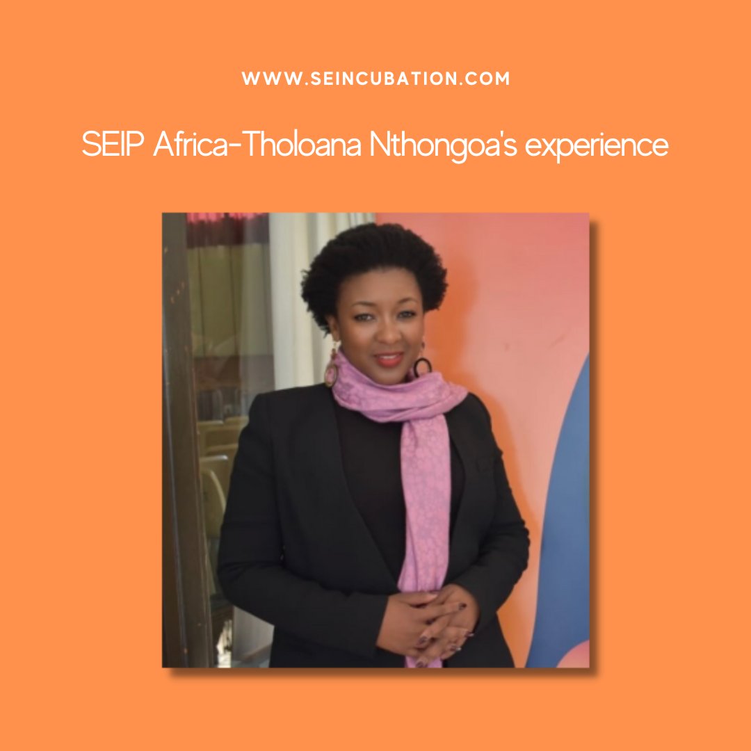 SEincubation's tweet photo. Tholoana Nthongoa participated in the SEIP online incubation program 2023, where her project idea achieved a remarkable position within the top three ranks.
https://t.co/jM8LvJAZvB
#africa #socialenterprise #socent #socialimpact #incubation https://t.co/a9g9D2TuZa