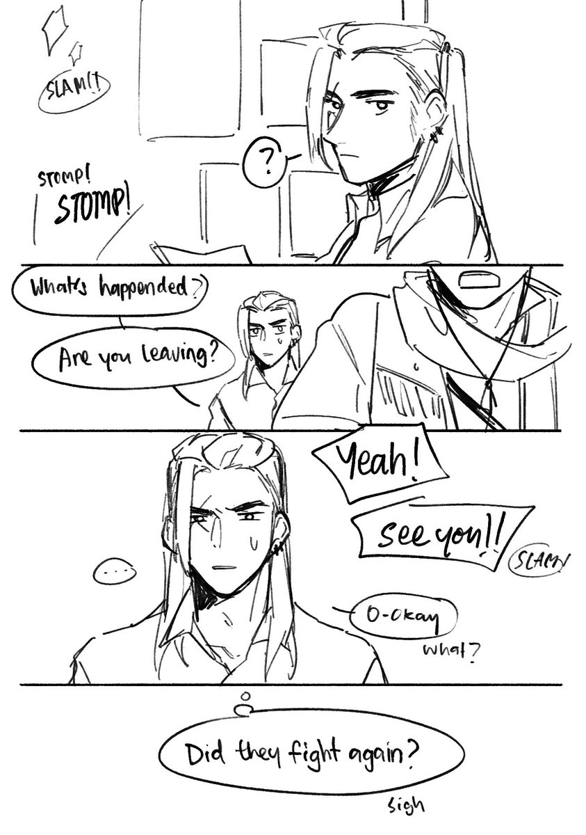 (Sketch) "I thought they're on good terms now…or maybe not"

I forgot this page wtf😂🤣🤣 