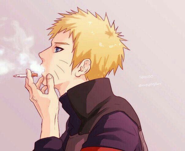 Naruto was in the middle of taking his regular schedule smoke break