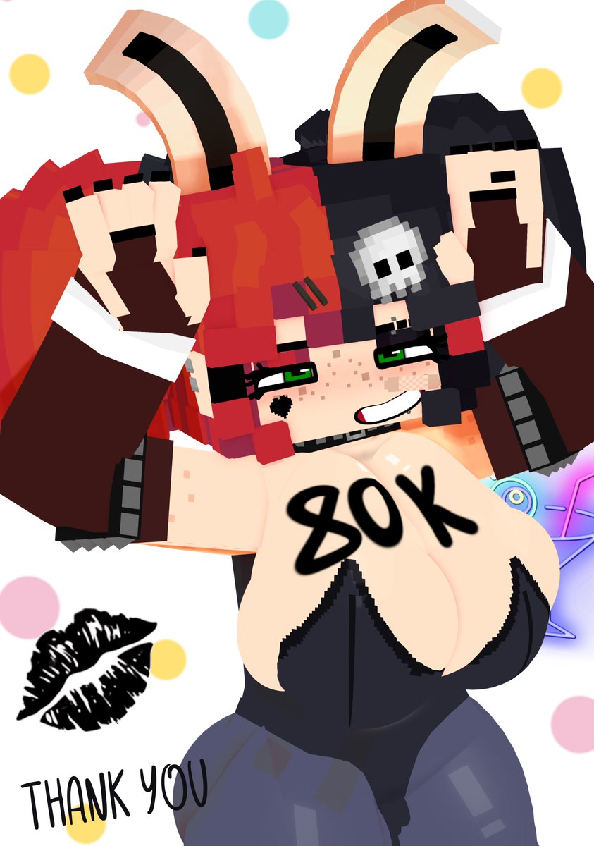 OdysseyEllie's tweet photo. I can't freaking Believe we hit 80,000 followers like HUH how is there so many people into Ellie and my content, thank you so darn much lmao ❤️❤️