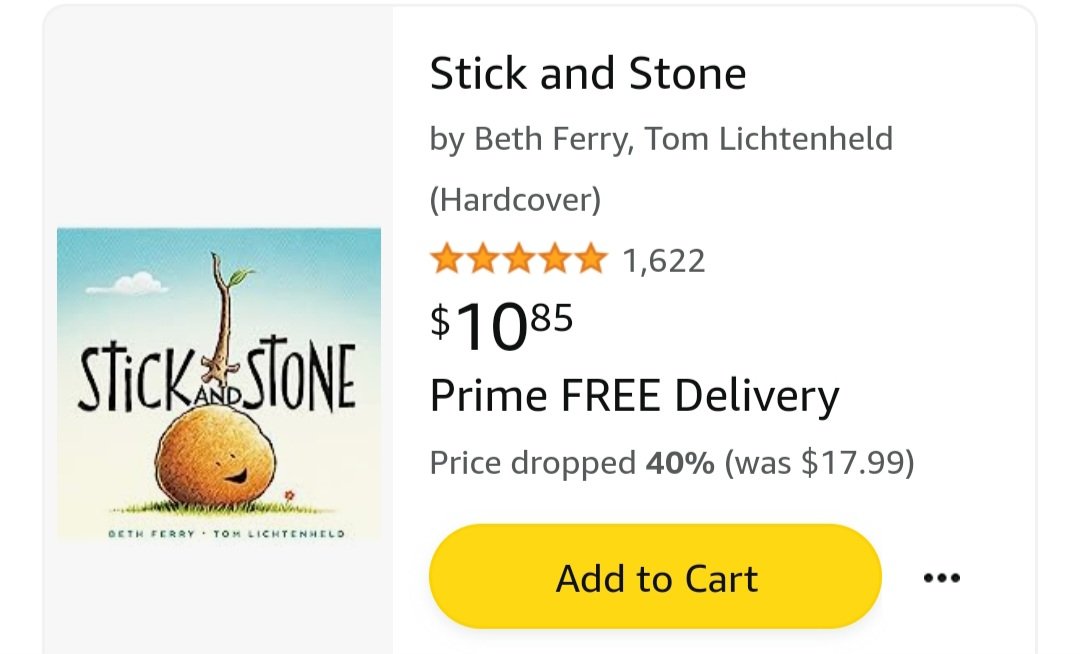 This awesome book is 40% off‼️ It is an amazing book to teach about friendship and bullying‼️Can you help with a copy⁉️  I'd be so grateful!! #clearthelist 
amazon.com/hz/wishlist/ls…