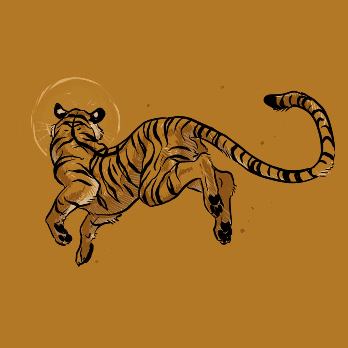 Some olde art for #WorldTigerDay
