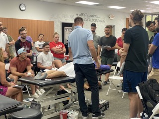 DrB_Forbes's tweet photo. DN-2 in Charlotte, NC. PTs, ATs, PAs, Acupuncture/Chiro all here learning evidence-based DN to help their patients!
Favorite quote from the weekend: "This is PRACTICE CHANGING".
#AAMT #CertDN https://t.co/TP7IDlVciL
