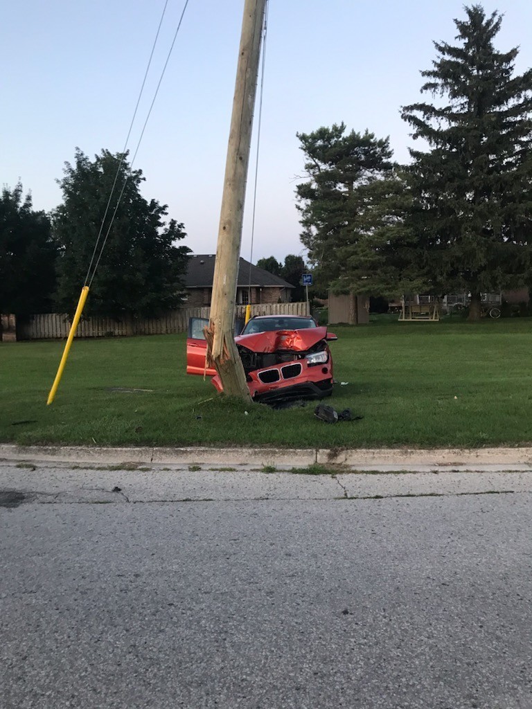 Christopher Knoll (@chiefknoll) on Twitter photo HPS & <a href="/hanoverfd/">Hanover Fire</a> are on scene of a single vehicle crash at the ESSO gas station in the south end of Hanover. A female driver from Toronto was arrested for Impaired Driving. Hydro crews are working to repair the damaged pole. Please avoid the area for the next several hours. HPS & <a href="/hanoverfd/">Hanover Fire</a> are on scene of a single vehicle crash at the ESSO gas station in the south end of Hanover. A female driver from Toronto was arrested for Impaired Driving. Hydro crews are working to repair the damaged pole. Please avoid the area for the next several hours.