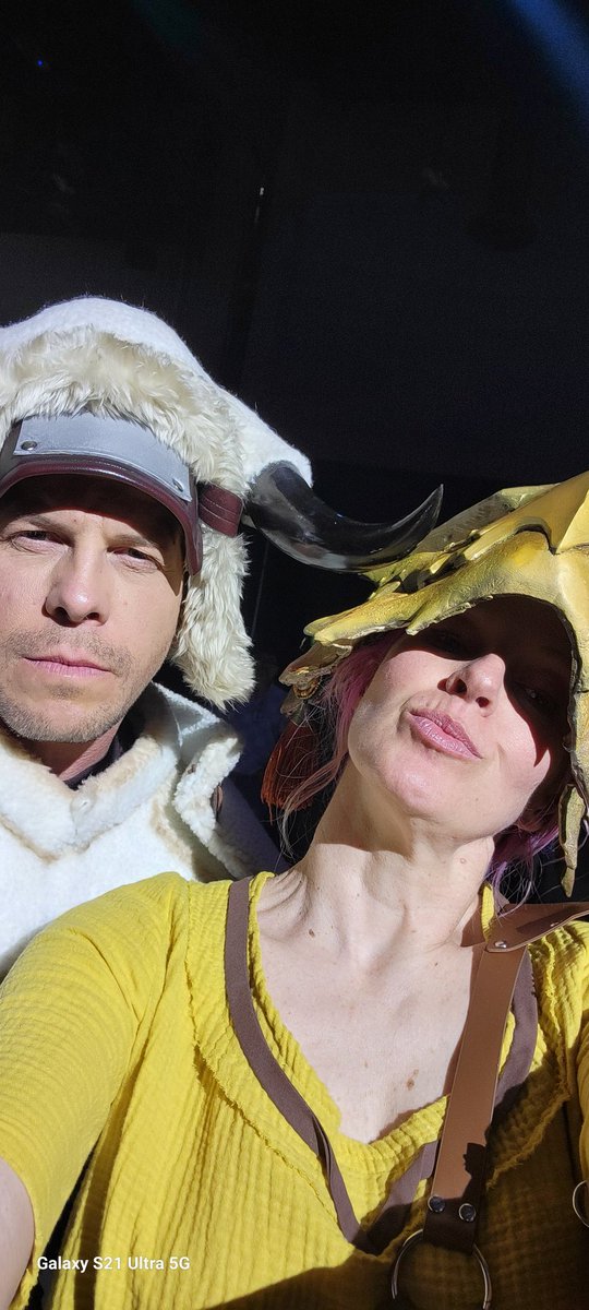 FrankandNats's tweet photo. Having an amazing time with our friends @hellacasualcos
and @FrankNatsArmory and #FinalFantasyFanFest2023

 Helmets sculped by @missmonstermel https://t.co/GHnBVkmxRZ