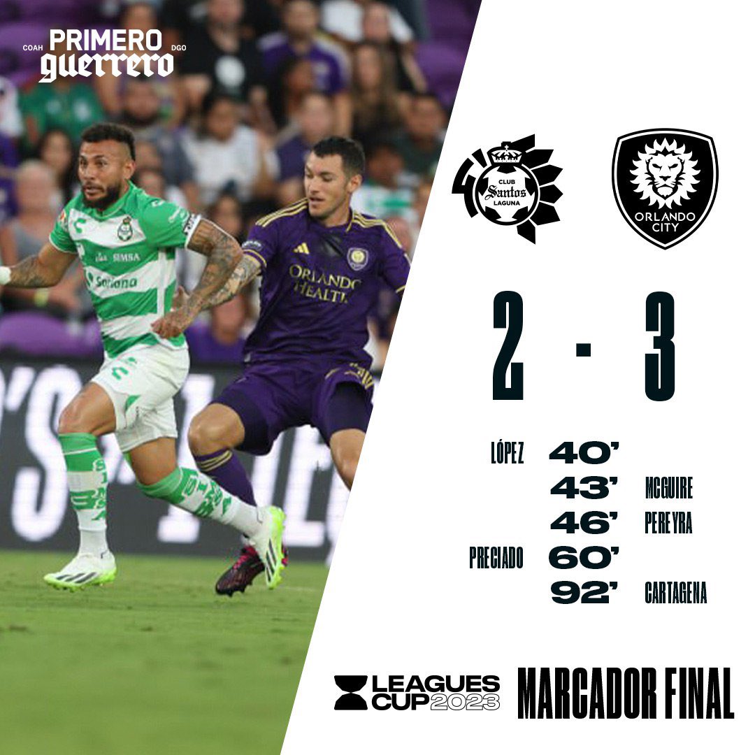 ClubSantos's tweet photo. 90’ Terminó el partido en Orlando. #LeaguesCup2023 https://t.co/hicNar1NNV
