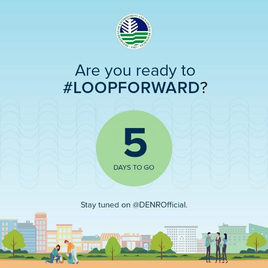 DENROfficial's tweet photo. The DENR, in partnership w/ @UNDPPH, is implementing a nationwide campaign to enable an effective implementation of the EPR law.
W/ the govt, private sector, cso, & devt partners, the DENR will launch the campaign on Aug 4.
Join us to #LOOPFORWARD for a cleaner & greener PH! https://t.co/Am0W8voXBu