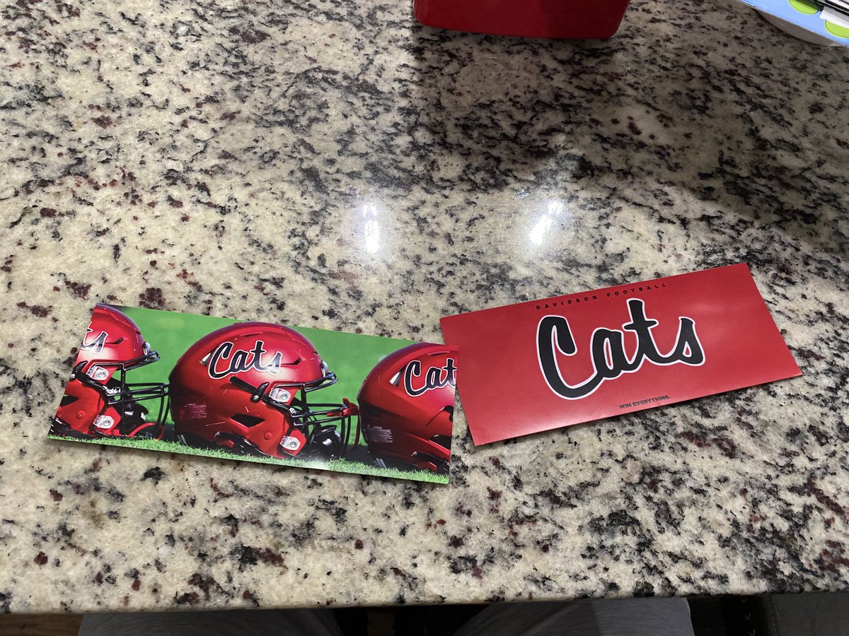 Thank you @DavFB_CoJack and <a href="/bryce_pm/">Bryce Perry-Martin</a> for the handwritten letters, look forward to getting back on Campus. 
<a href="/CoachMcFatten/">Coach McFatten</a> <a href="/joshsheri_/">Coach Sheridan ⚡️</a> @CoachDougTaylor <a href="/LHSPirateFball/">LHSPirate_Football</a> 
<a href="/DavidsonFB/">Davidson Football</a> 
#buildtheship
#gocats