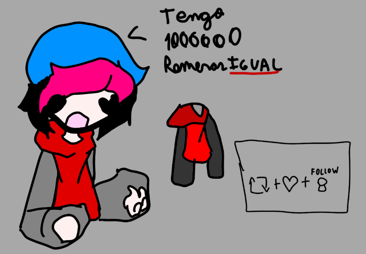 HiroNakanouVTo's tweet photo. Hey que tal una nueva dinamica de arte , voy a dibujar a todos los ocs que manden aqui con la ropa de mi personaje (osea la remera)
requisitos : follow + like + retwitt + tu oc imagen o referencia
#dibujodigital #dibujo #dibujos #arte #artedigital #artevirtual #Peru #dibujito https://t.co/AbL1wuMcKi