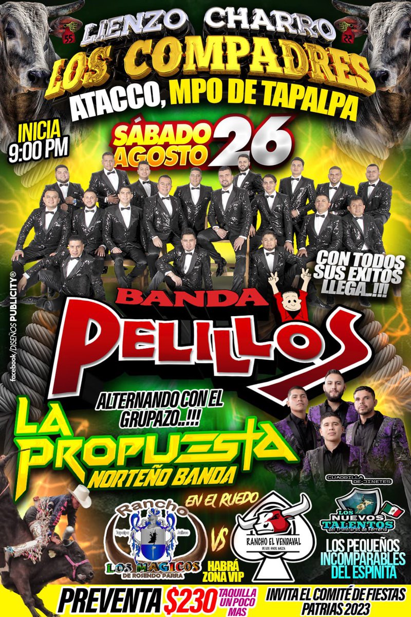 Amigos de Atacco, Tapalpa Jalisco 📍🇲🇽
Nos vemos el Sabado 26 de Agosto 2023
Hay que cantar y bailar todos nuestros éxitos!!