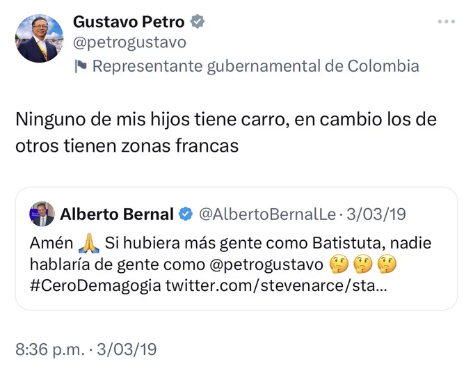 SebasZol's tweet photo. @OrlvndoA Se le cayó este otro tui, señor presidente @petrogustavo https://t.co/Y8lLhfS3Yb