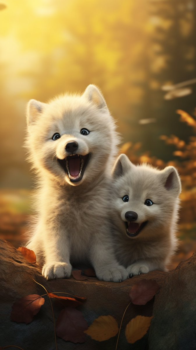 Elu_Art_AI's tweet photo. Blissful Wolf Pups: Joyous Playtime in the Forest.

#cute #cutedogs #puppy #puppies #puppylove #midjourney #midjourneyart #midjourneyai #kawaii #love #adorable #ai #aiart #aiartcommunity #aiartwork #play #playtime #fun #happy #wolf #little #aigenerated #happiness https://t.co/n5V95VX3T8