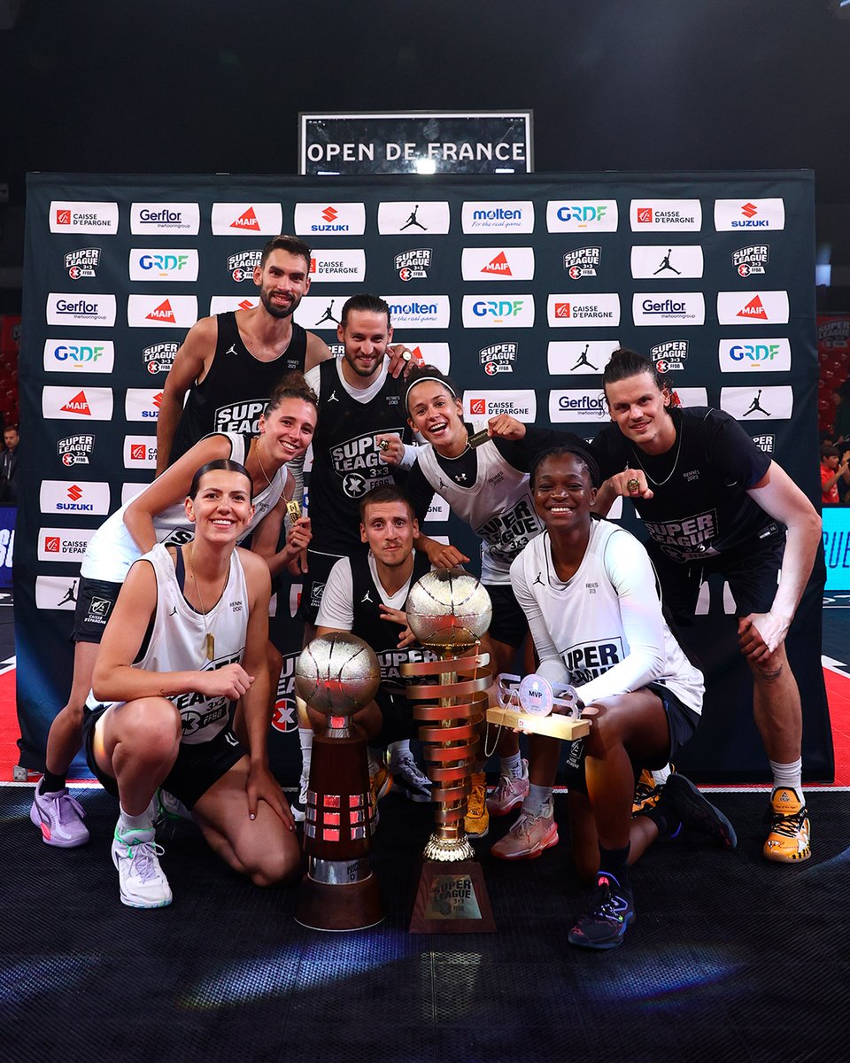 Mesdames et messieurs, votre attention s'il vous plaît : les vainqueurs de l'#OpendeFrance3X3 2023.

🌟 Versailles ♂️
🌟 Tchaff Rueil 3X3  ♀️

#Superleague3X3