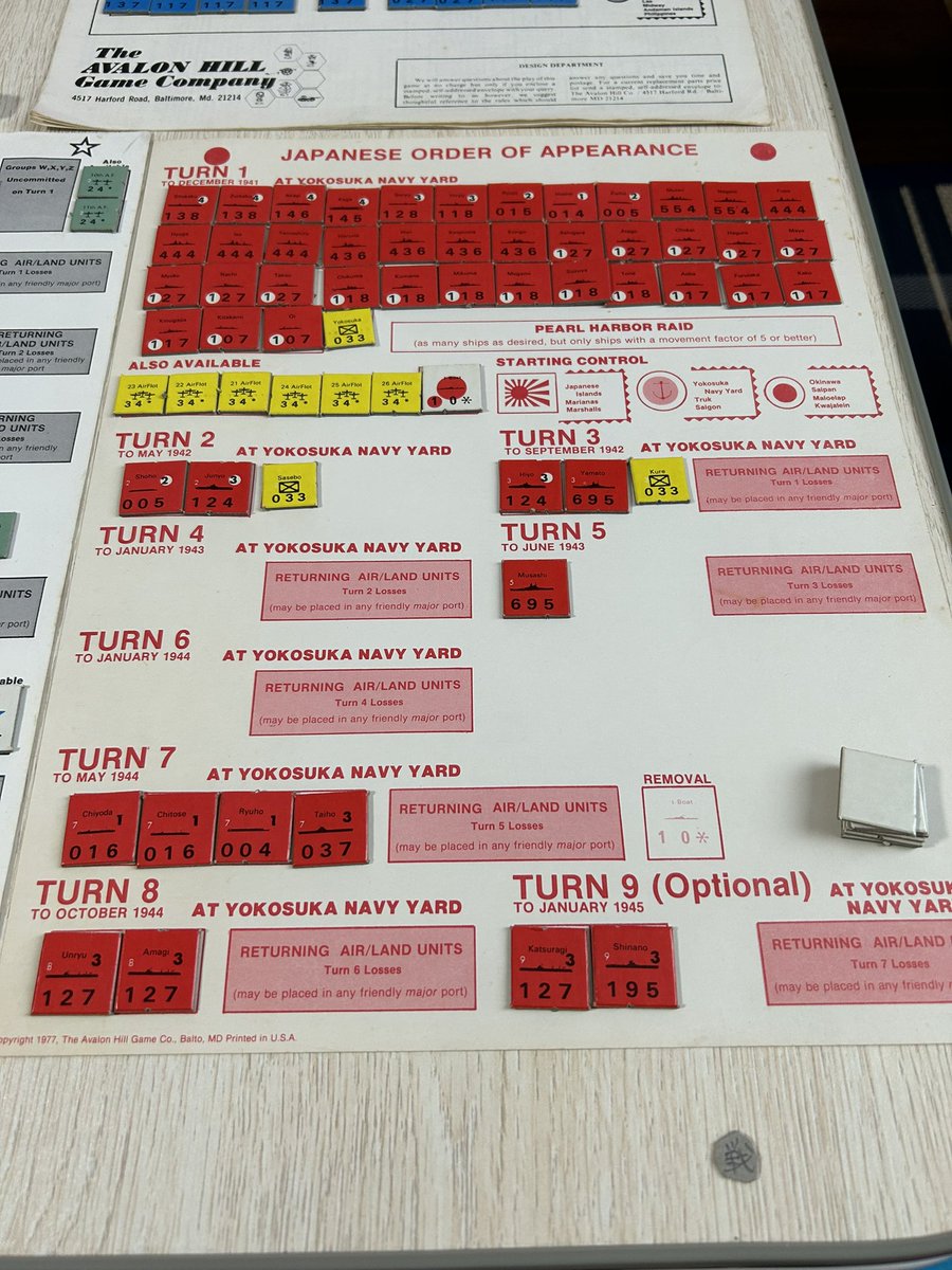 NoBomba_NoLife's tweet photo. VICTORY IN THE PACIFIC
ユニット揃ってました
コレを持っていつかWBCへ
#ウォーゲーム
#VITP https://t.co/RChQXrm7zT