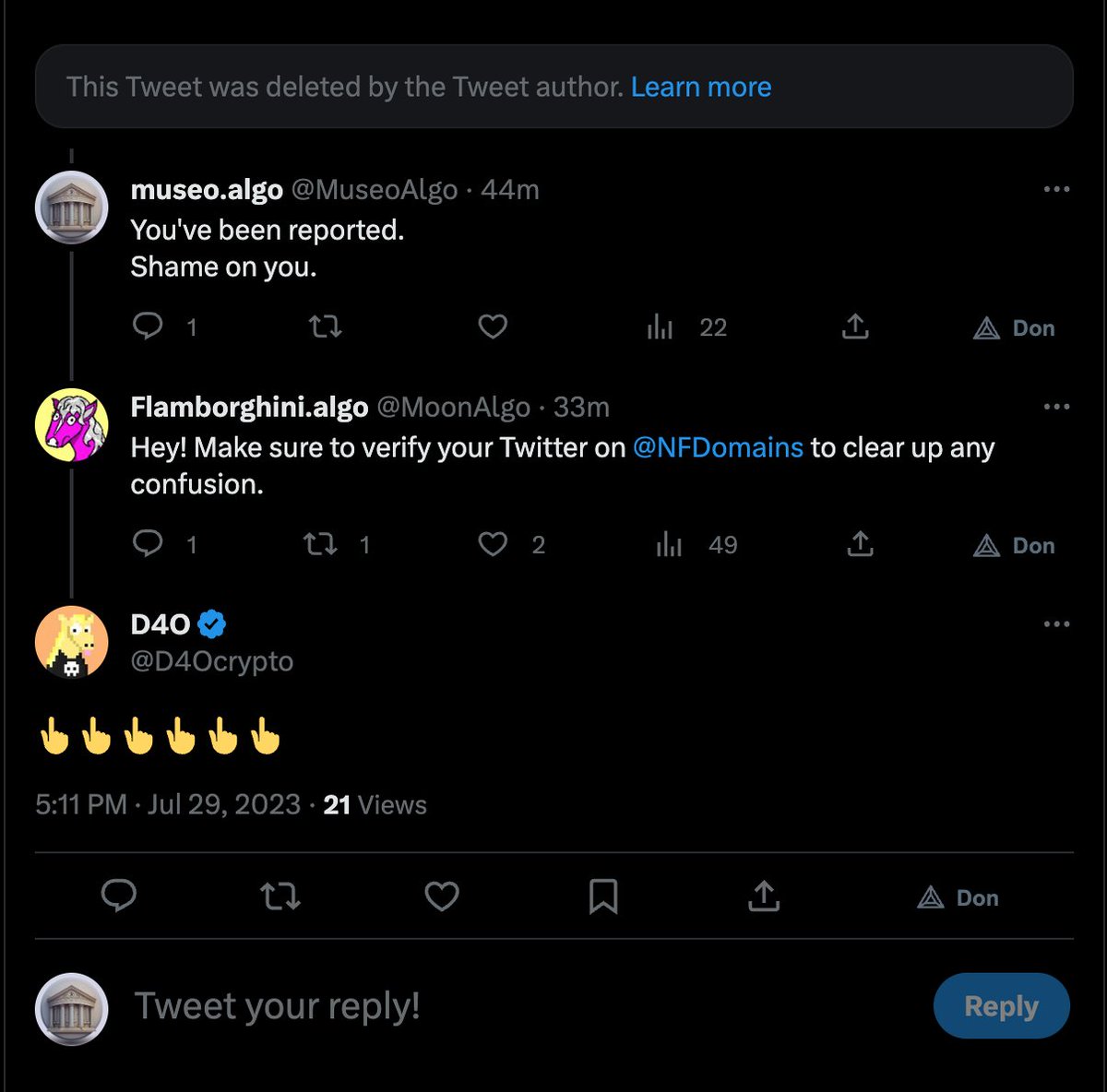 MuseoAlgo's tweet image. I verified my #NFD on #Algorand! nfd-verify:4425118
app.nf.domains/name/karl.algo
via @nfdomains