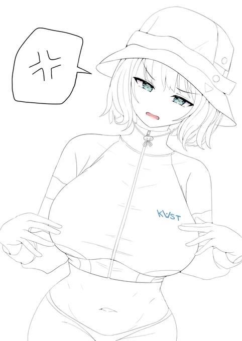 乳の盛りを頑張っているサキ wip 
