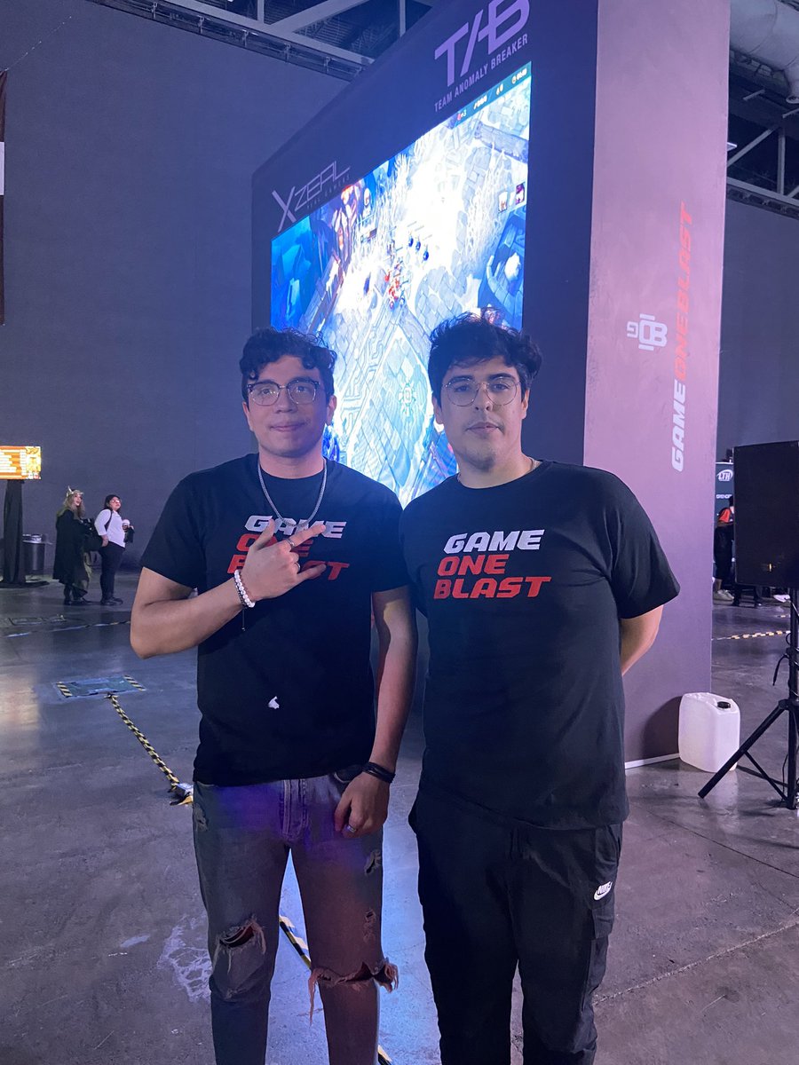 TAB_Anomaly's tweet photo. Ya están @NerzhuLlol y @Porkyu presentes en @gameoneblast en la Xzeal Arena😎

 ¿Quien se atreve a retarlos? 🥵😜 https://t.co/UTOh8kt4FA