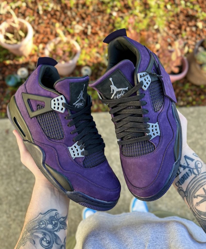 nicekicks's tweet photo. Travis Scott “Dynasty Purple” AJ4 F&amp;F 😈 #Utopia https://t.co/MxqjA5IMmw