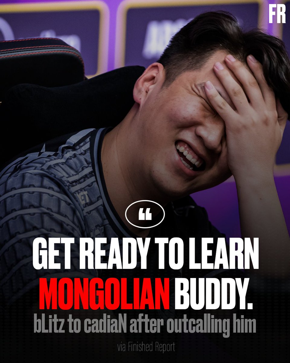 FinishedReport's tweet image. bLitz wasn't too impressed about cadiaN's calling in this close game. (Source: Finished Report)