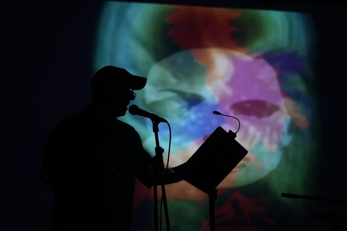 JackSkelley's tweet photo. The Complete Fear of Acker L.A. xstravaganza was such a blast. 1. Videos by Lydia Sviatoslavsky, w music by Stephen Spera. 2. Full house at Poetic Research Bureau/2220 Arts. 3. Semiotext(e) publisher Hedi El Kholti 4. I love you all. https://t.co/WCXlU7gCUK