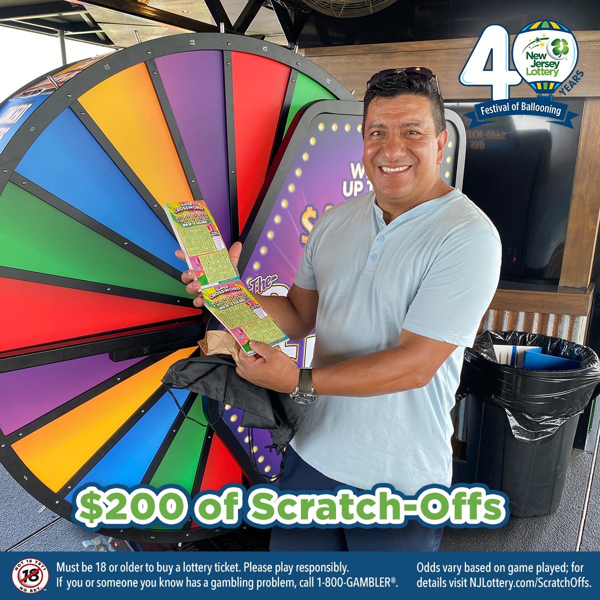 NJLottery's tweet photo. Just a few of our winners during Day #2 of @njballoonfest! #NJBalloonFest2023 #AnythingCanHappenInJersey #101DaysOfSummer https://t.co/yYnRoohsCL