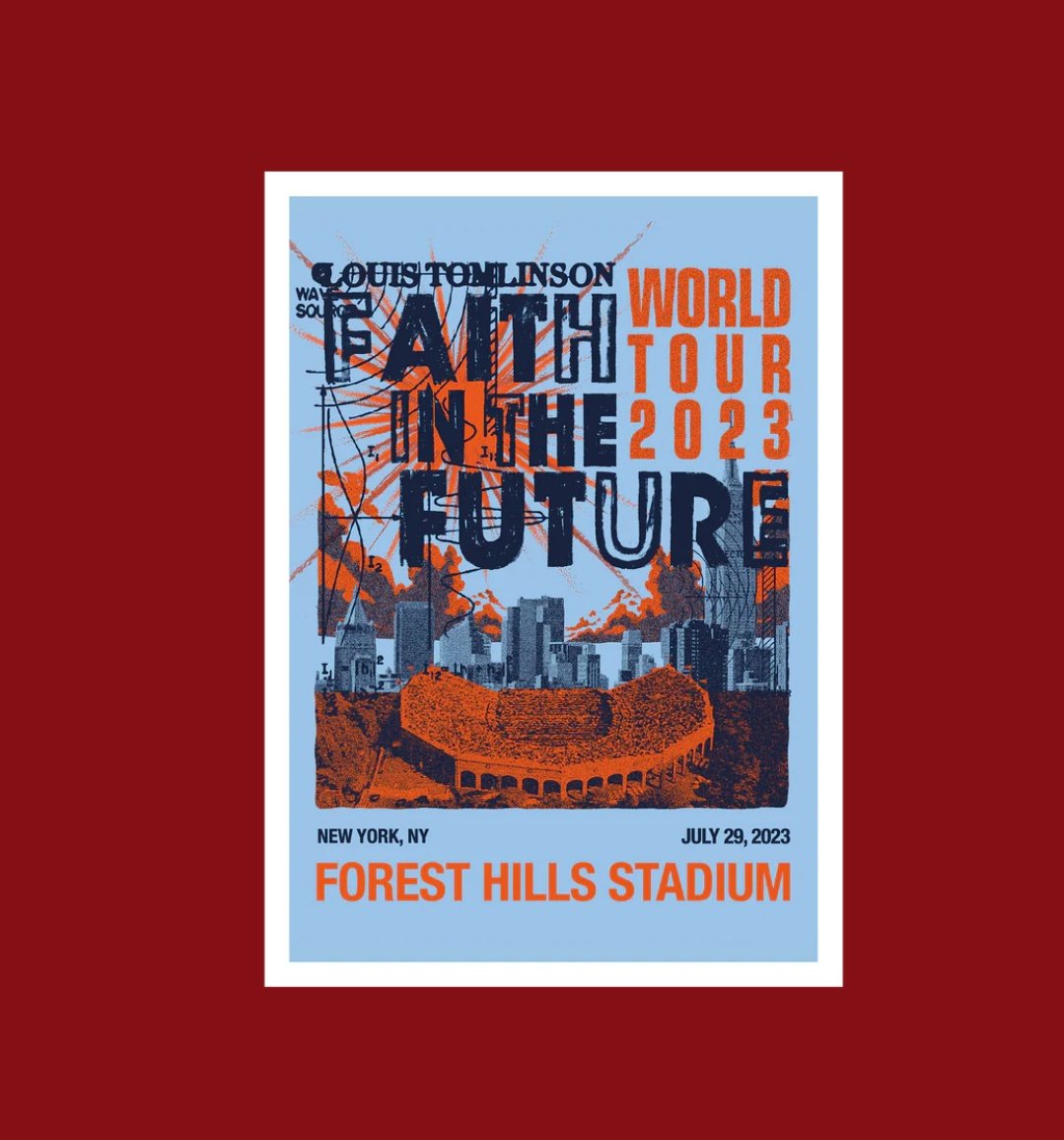 Louis Tomlinson Merch Faith In The Future Forest Hills Stadium