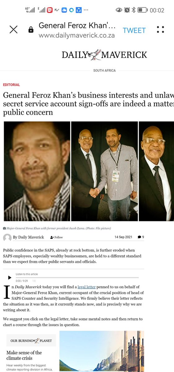 We demand an immediate removal of this intelligence deputy head before is too late, no wonder we no longer have effective intelligence services in the country