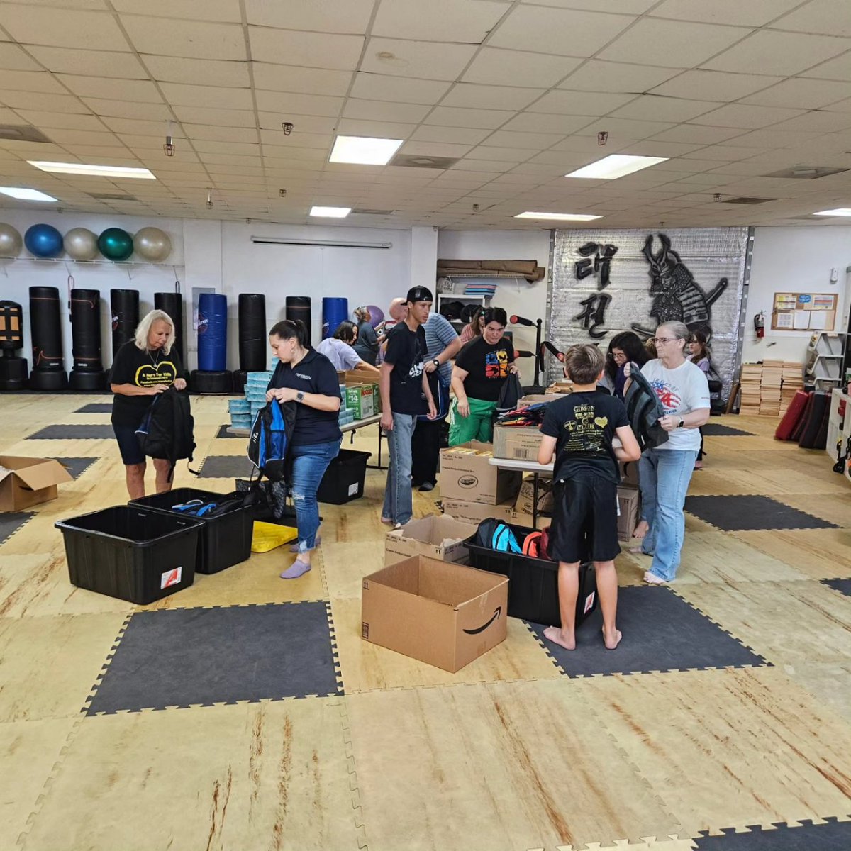 Thank you Emmons' Taekwondo Academy for another successful backpack stuffing event! We were able to prepare hundreds of backpacks with school supplies for Osceola County School District students and teachers! Our 5th Annual A Hero For Kids Back2School Celebration is a week away