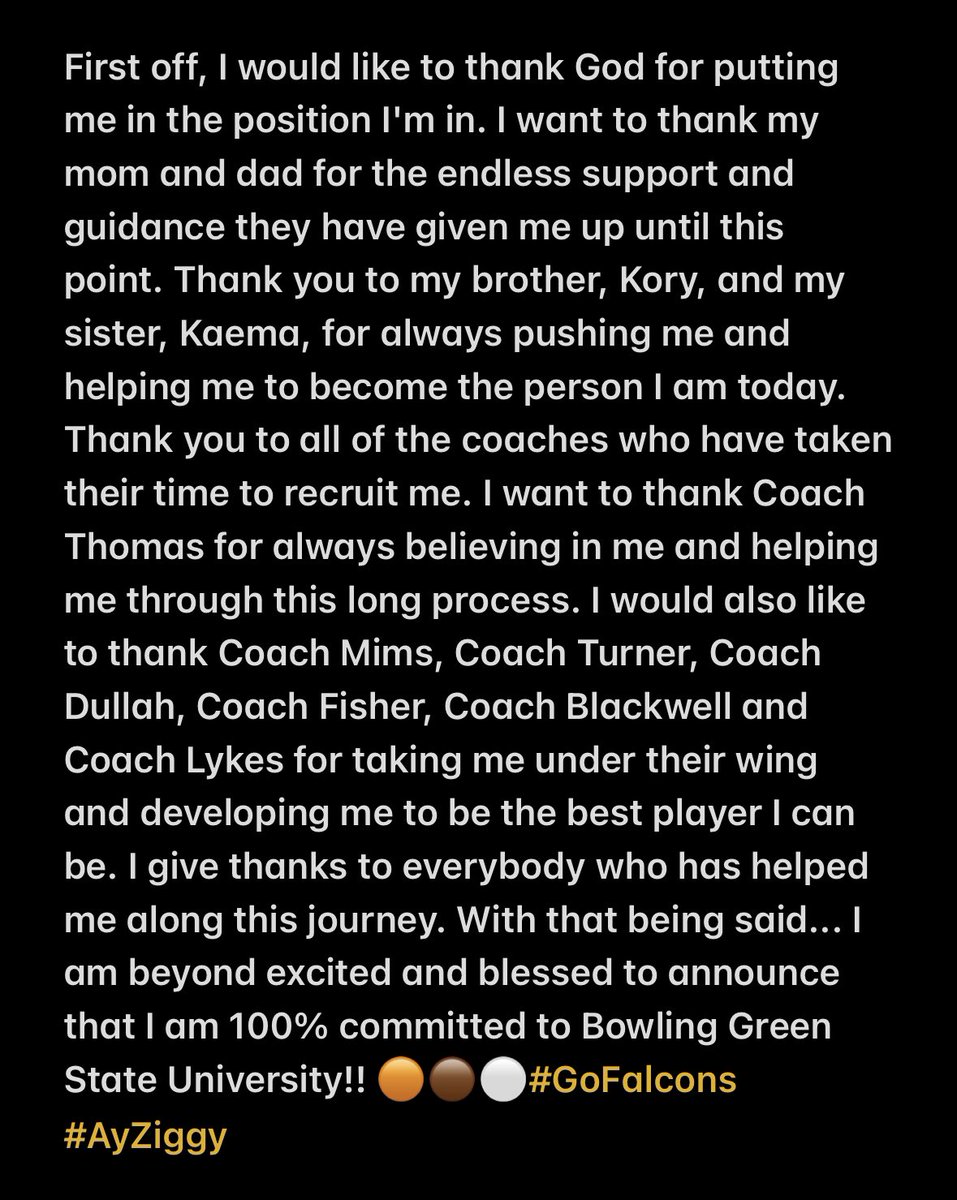 100% Committed🙏🏽🙏🏽#GoFalcons #AGTG