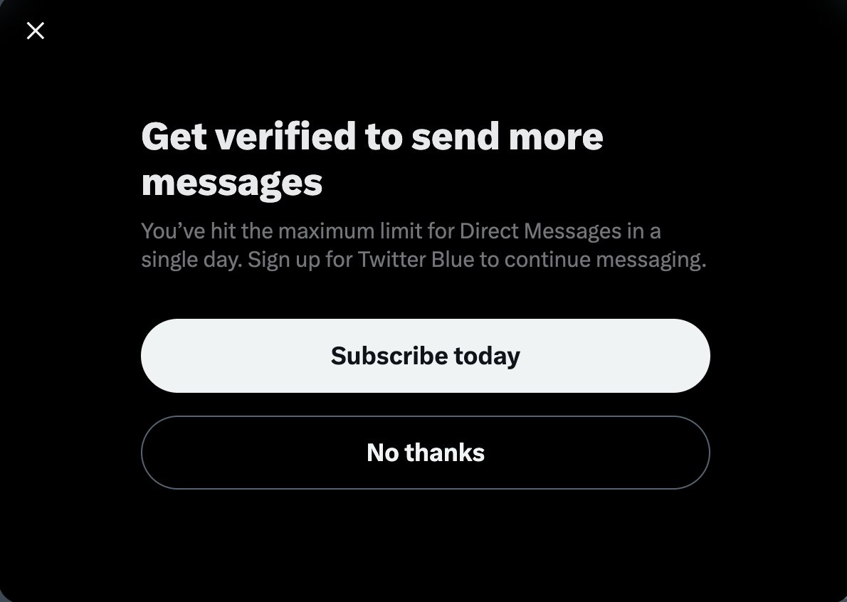 dazaionara's tweet image. YOU REALLY CANT DO SHIT ON THIS FUCKING PLATFORM. NO WAY IN HELL AM I PAYING THAT FUCKER FOR LIMITED DMS 
#TwitterLimits #WTFTWT