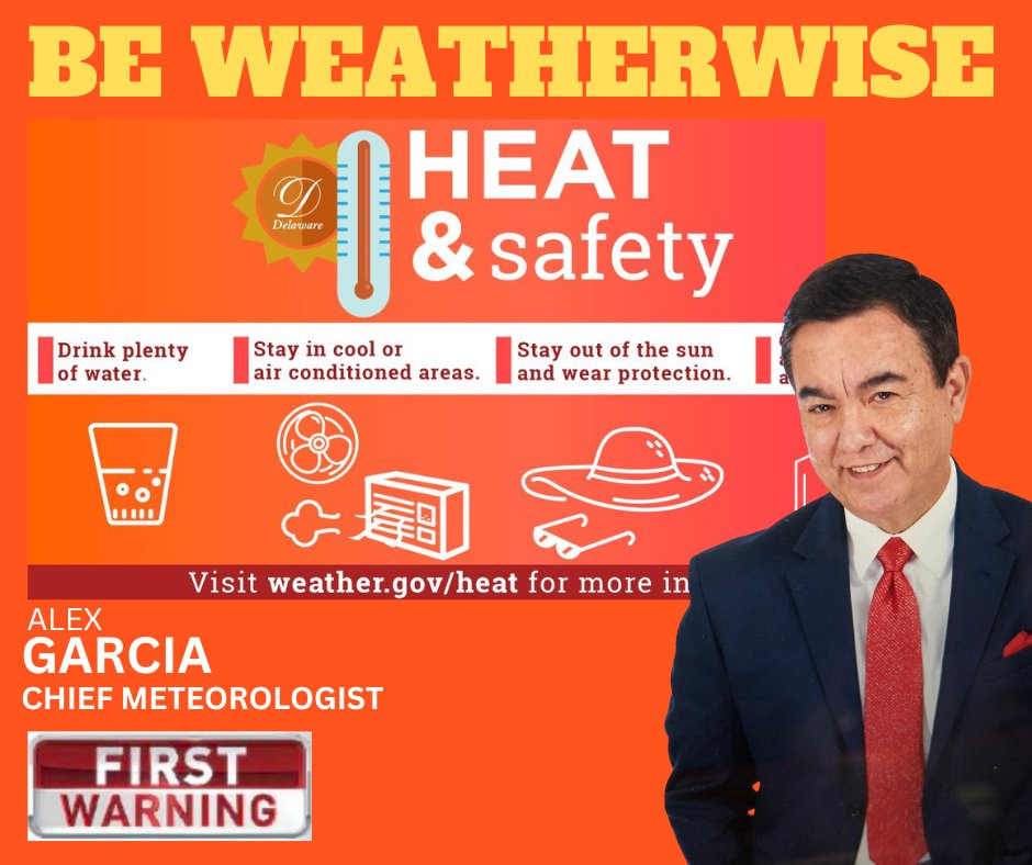 alexgarcia_wx's tweet photo. A friendly reminder: avoid strenuous activities during peak heat hours to prevent heat-related illnesses. Safety first! #HeatPrecautions #StaySafe #HeatWaveAwareness @ryanwolf @CamillaR_TV @KABBFOX29 https://t.co/IPsLjBGFSI