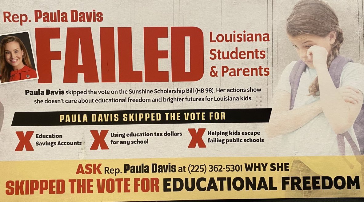 LaPoliticsNow's tweet image. POSTAL POLITICS: Certain #LaLege members were greeted today with hit pieces from @AFPLouisiana. The mail focuses on lawmakers who supported the #lagov surplus spending &amp;amp; opposed a #laed package. This is an early preview of the fall’s election action. Stay tuned for more in