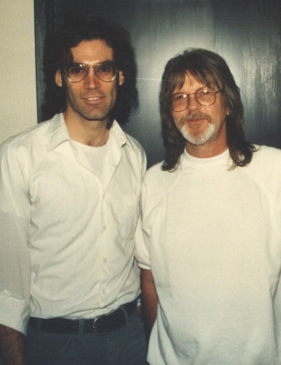 Chris_CharlesSF's tweet photo. Backstage with Randy Meisner, 1992. You took it to the limit Randy, now rest in peace. #RIPRandyMeisner https://t.co/by4I71B8ft