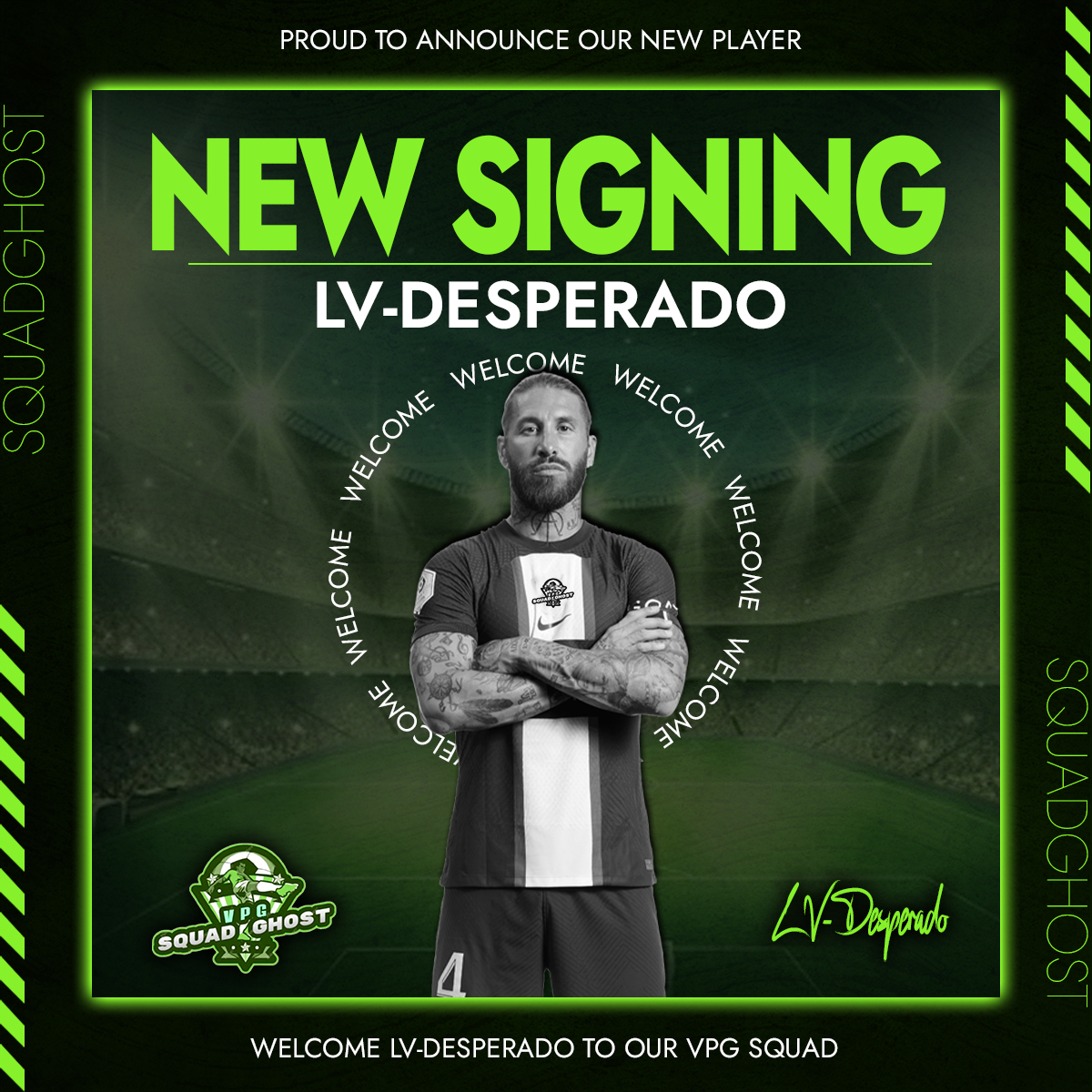Ghost__Buddies's tweet photo. 🟢┇SQUAD GHOST ┇⚫

We are proud to announce our new Signings🖋!!💪
 
⚓┇LV-Desperado 🇳🇱
⚓┇MikeTijssen 🇳🇱
⚓┇Kingofgotham420 🇧🇪
⚓┇Svenny 🇧🇪
 
Welcome guys to our VPG Squad!💚
 
Wish you all Goodluck🍀
 
#OneTeam #OneTask #Oneforall #AllForOne https://t.co/mieVwgrD2z