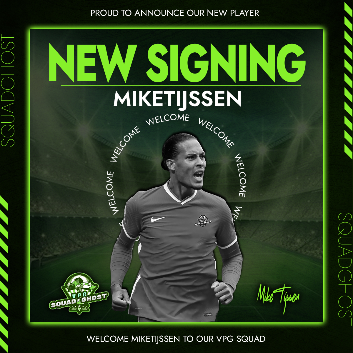 Ghost__Buddies's tweet photo. 🟢┇SQUAD GHOST ┇⚫

We are proud to announce our new Signings🖋!!💪
 
⚓┇LV-Desperado 🇳🇱
⚓┇MikeTijssen 🇳🇱
⚓┇Kingofgotham420 🇧🇪
⚓┇Svenny 🇧🇪
 
Welcome guys to our VPG Squad!💚
 
Wish you all Goodluck🍀
 
#OneTeam #OneTask #Oneforall #AllForOne https://t.co/mieVwgrD2z