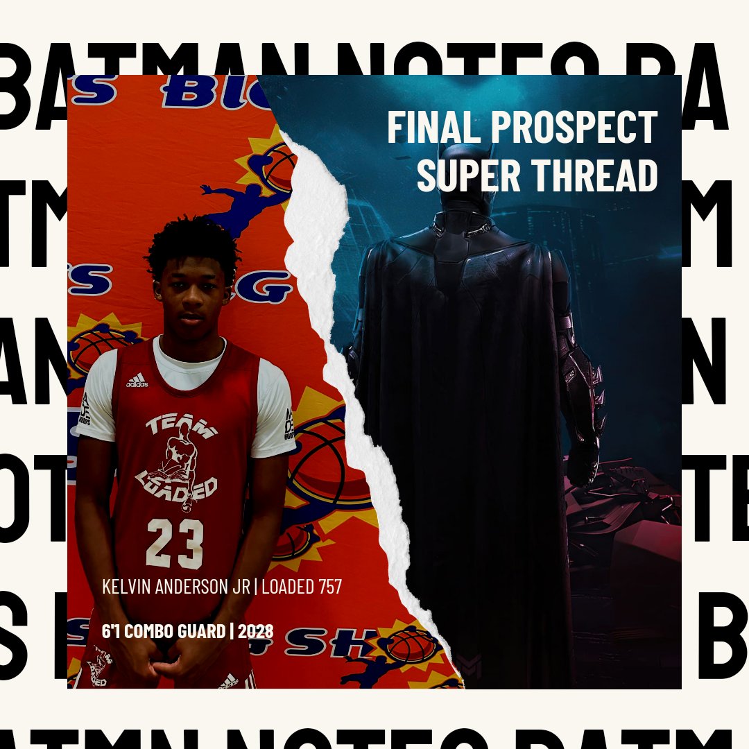 Name: Kelvin Anderson Jr
Class: 2028
Height: 6'1
Position: Combo Guard
Team: Loaded 757 HGSL
Offers: N/A
Interest: Ohio University, Radford University, Mississippi State