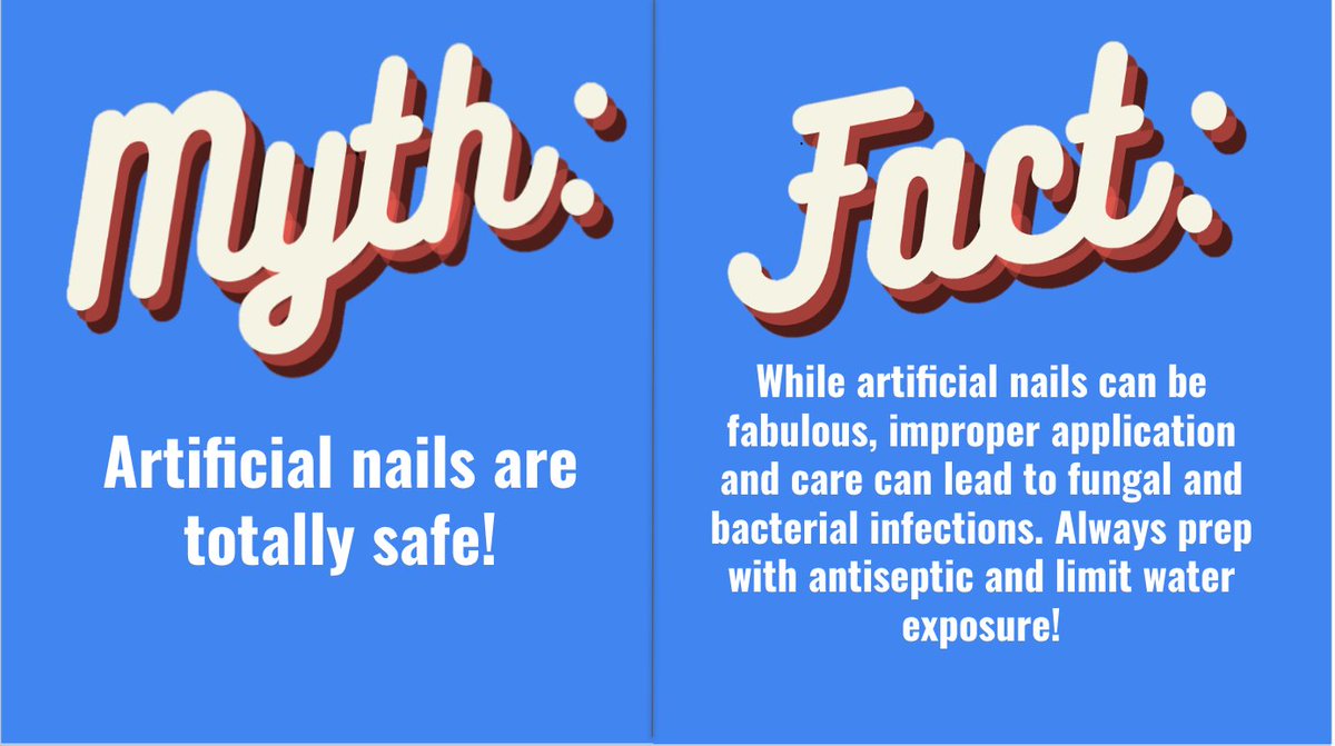 SkinMythBusters's tweet image. Incredible insights by Dr. Jane Bellet from @dukedermatology at the @societypedsderm conference, all about artificial nails!
Check out this article for more details: pubmed.ncbi.nlm.nih.gov/36002400 
#artificialnails #spd #nails #nailpaint #nailcare #dermatology #NailWisdom #spd2023