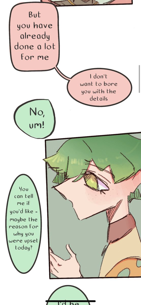 sprayio_'s tweet photo. The new chapter of my webtoon is up 🥳!!

#webtoon #webtooncanvas #teatimewebtoon #webtoonrecommdations #artistsupport #ocs #ocart #ocstoryline #manga #manhwa #occomics #characterdesign #oclore 

https://t.co/KU3UMsJWLk https://t.co/mAgDZeJwAK