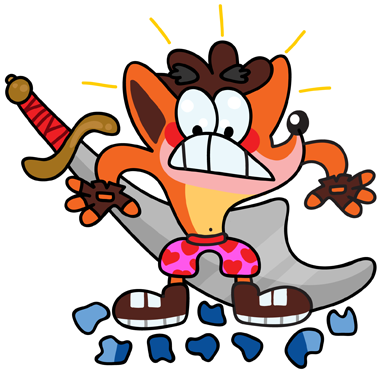 CazDiuky's tweet photo. Nice pants Crash *wink wink* 13/15
#Crashbandicoot #RIPCrashChallenge #WumpaBites https://t.co/4Vsjwyr3HX