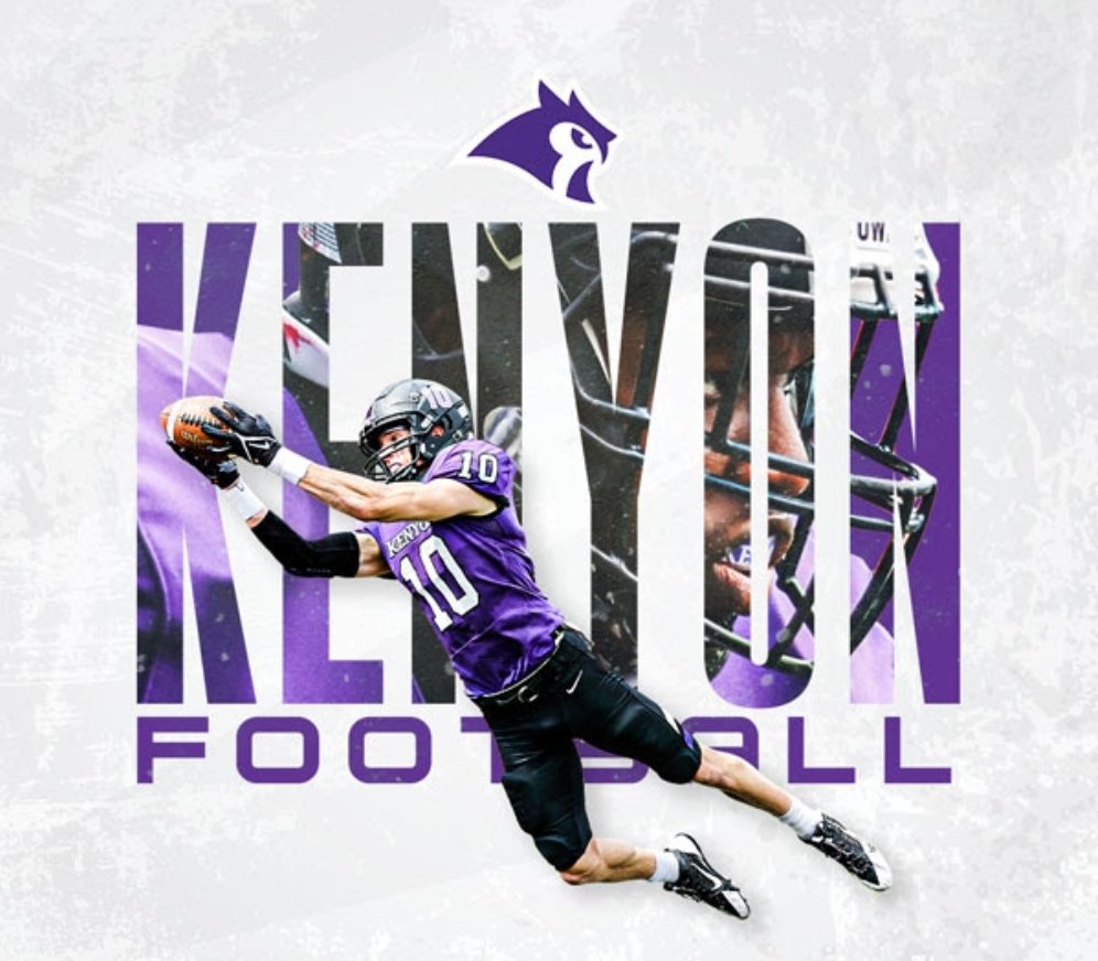 Thank you for a game day invite. <a href="/IanMGood/">Ian Good</a> <a href="/BLAKE/">Blake @ Cadia Studios</a> <a href="/KenyonFootball/">Kenyon Football</a>
