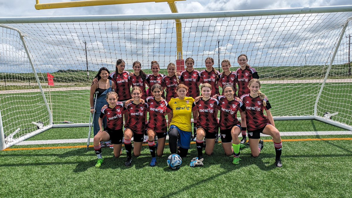 stromey7's tweet photo. Girls put in another shift this afternoon and are off to the quarterfinals of the Ontario Cup after their 4-3 win. All 4 goals from open play! Brilliant stuff ladies!  @REDacadofsoccer @IainGreer9 @DomDonaldson1 @smackiecoach @coachmackie @Gary_Murray29 @GaryGibson007 https://t.co/Nd1u158j7p