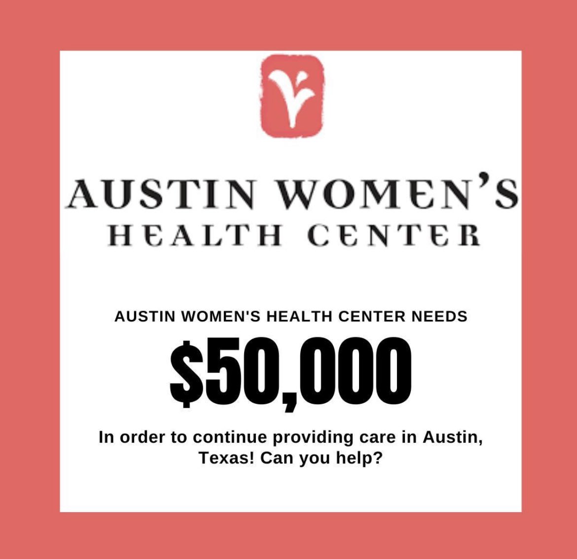 It’s SO critical to support former abortion clinics that are STILL a repro care oasis for their communities!

Clinics like <a href="/ProChoiceATX/">Austin Women's Health Center</a> in Texas are fighting to stay open for ultrasounds, birth control, abortion follow-ups, &amp; more — but they need help: gofundme.com/f/protect-repr…