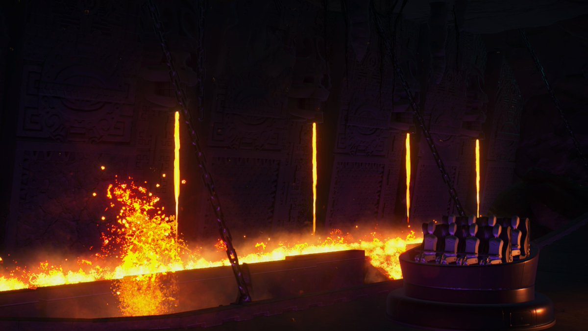 Wikz12's tweet image. More Dark ride progress done on stream tonight! We made another scene, where you have to choose your path. This turned out way better than I expected! @PlanetCoaster #TombRaider #Uncharted #Darkride