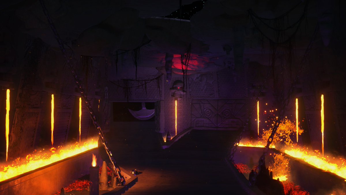 Wikz12's tweet image. More Dark ride progress done on stream tonight! We made another scene, where you have to choose your path. This turned out way better than I expected! @PlanetCoaster #TombRaider #Uncharted #Darkride