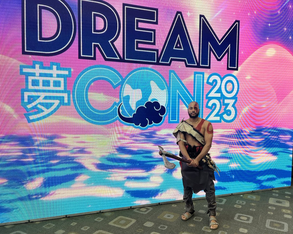 AyeWilliams_'s tweet photo. Death can have me when it earns me #Dreamcon2023 #Kratos https://t.co/Py8Q6QlVyO